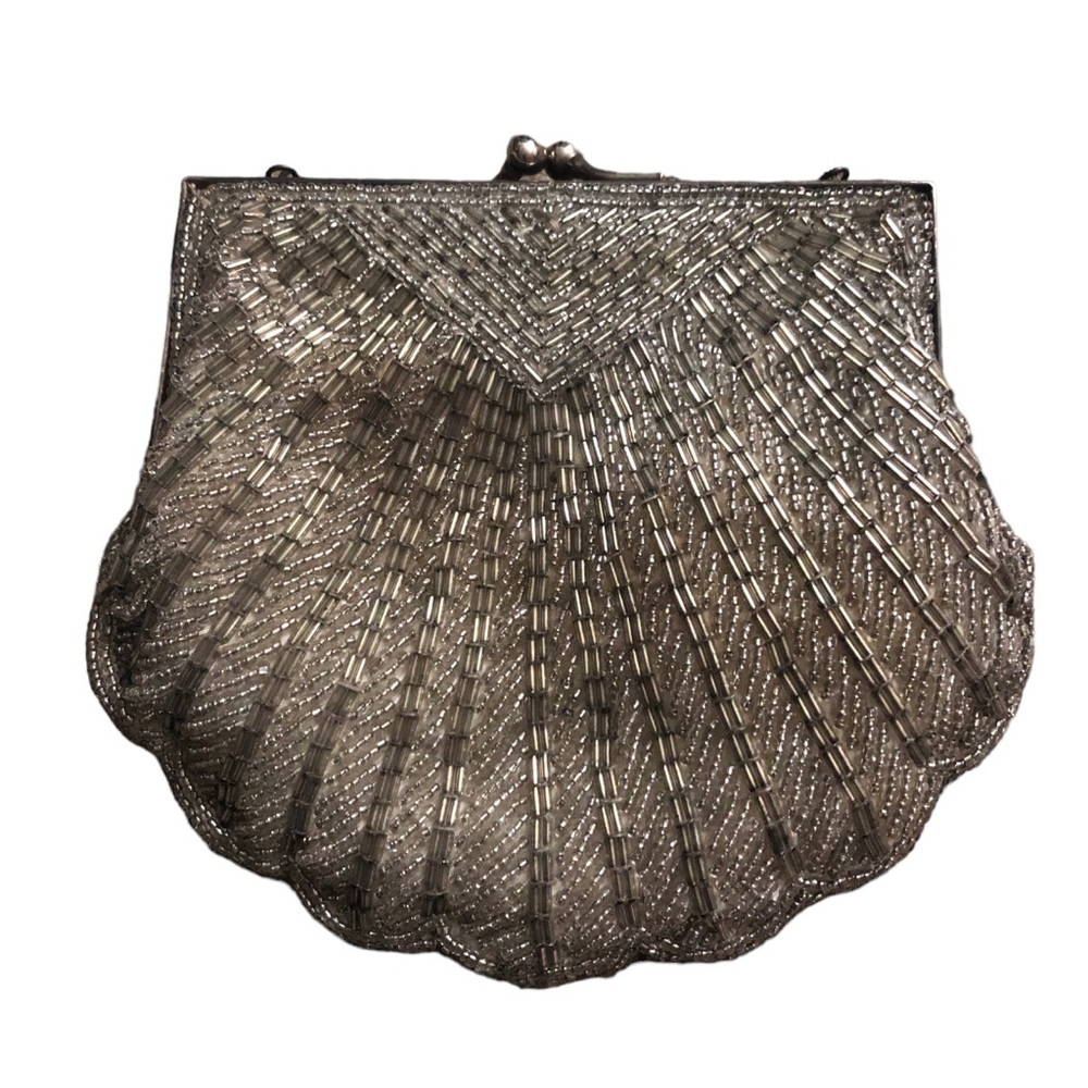 Carlo Fellini Vintage Shell Beaded Bag/Clutch